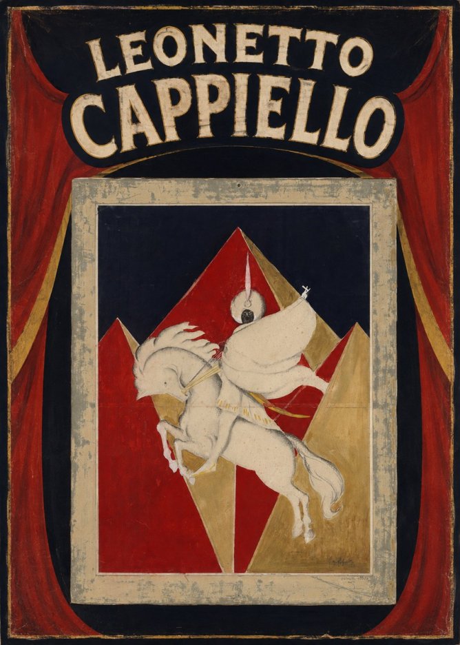 Leonetto Cappiello Rider on a White Horse No5 - Poszter