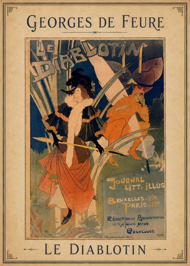 Georges de Feure Le Diablotin II No3 - Poszter