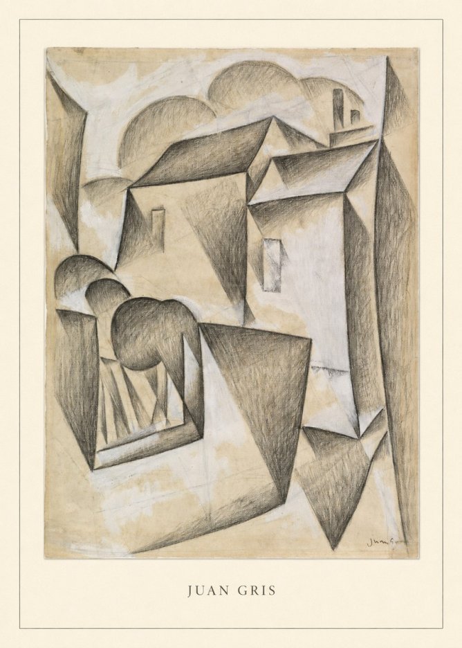 Juan Gris Houses in Paris No3 - Poszter