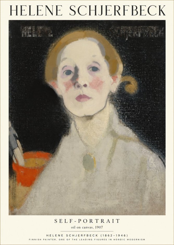 Helene Schjerfbeck Self-portrait No1 - Poszter
