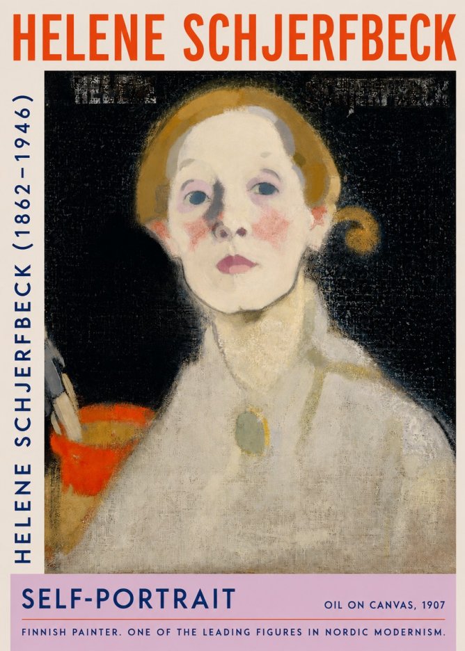 Helene Schjerfbeck Self-portrait No2 - Poszter