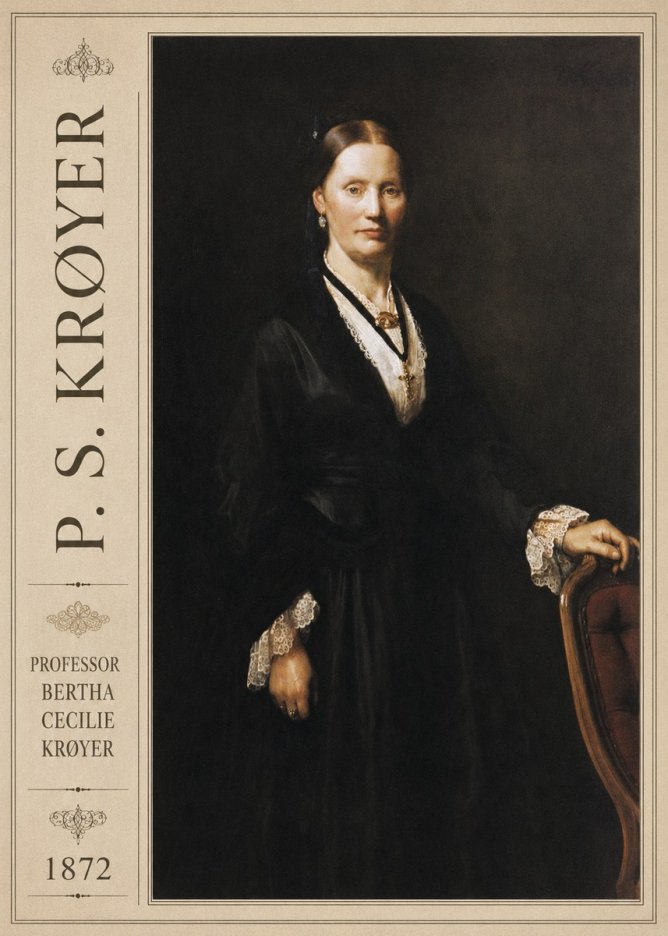 P.S. Krøyer Professor Bertha Cecilie Krøyer No2 - Poszter
