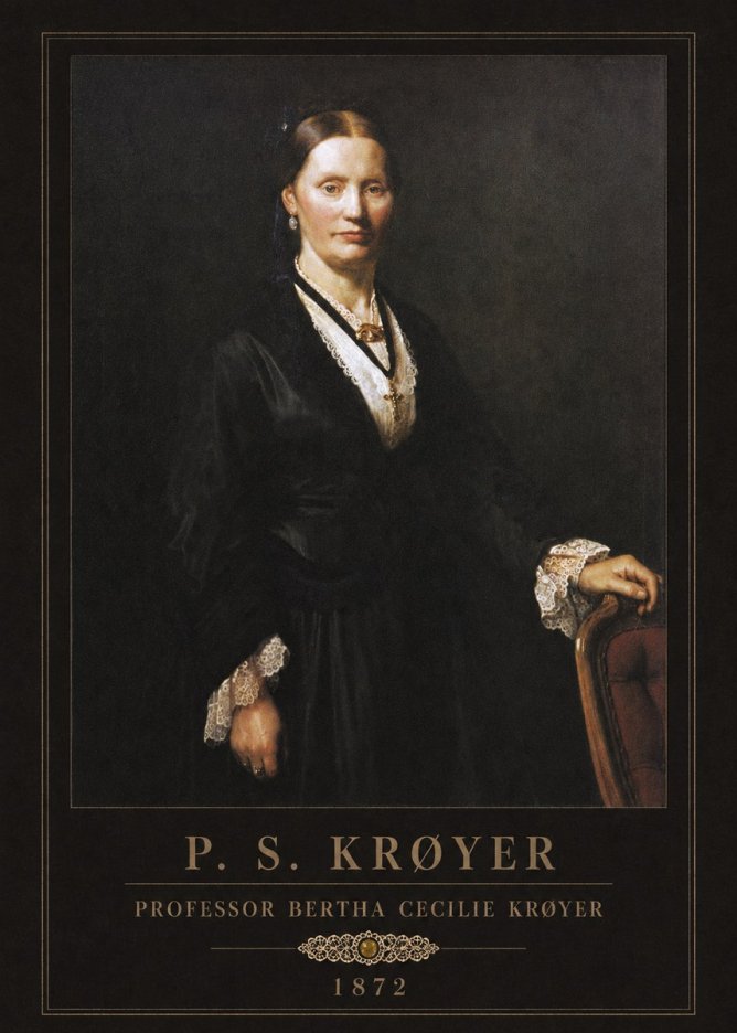 P.S. Krøyer Professor Bertha Cecilie Krøyer No3 - Poszter