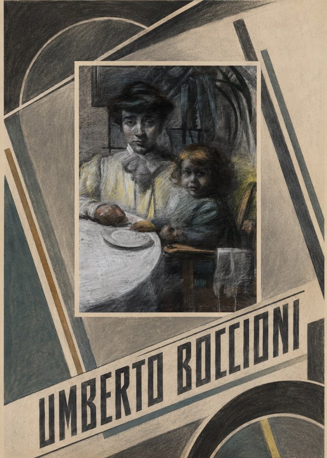 Umberto Boccioni Mother and Sister No2 - Poszter
