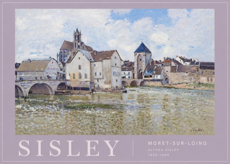 Sisley Moret-sur-loing No4 - Poszter