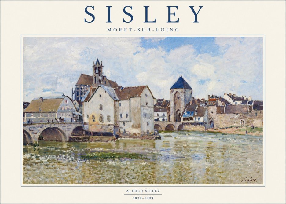 Sisley Moret-sur-loing No5 - Poszter