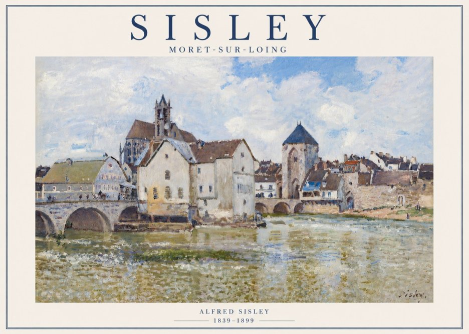Sisley Moret-sur-loing No6 - Poszter