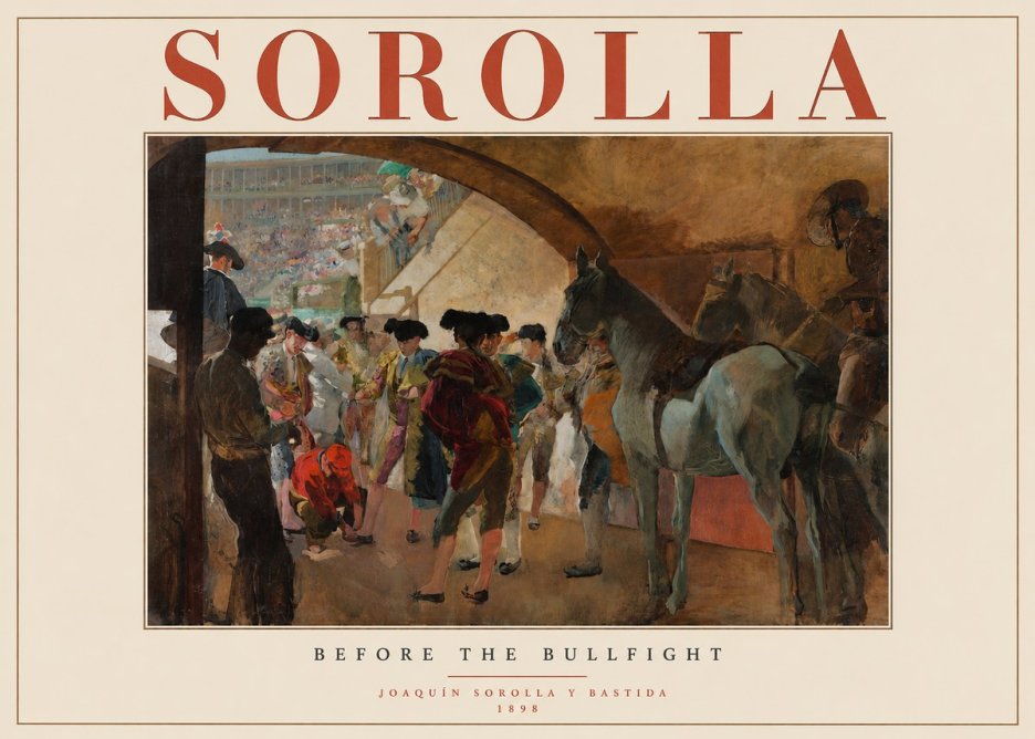 Sorolla Before the Bullfight No2 - Poszter