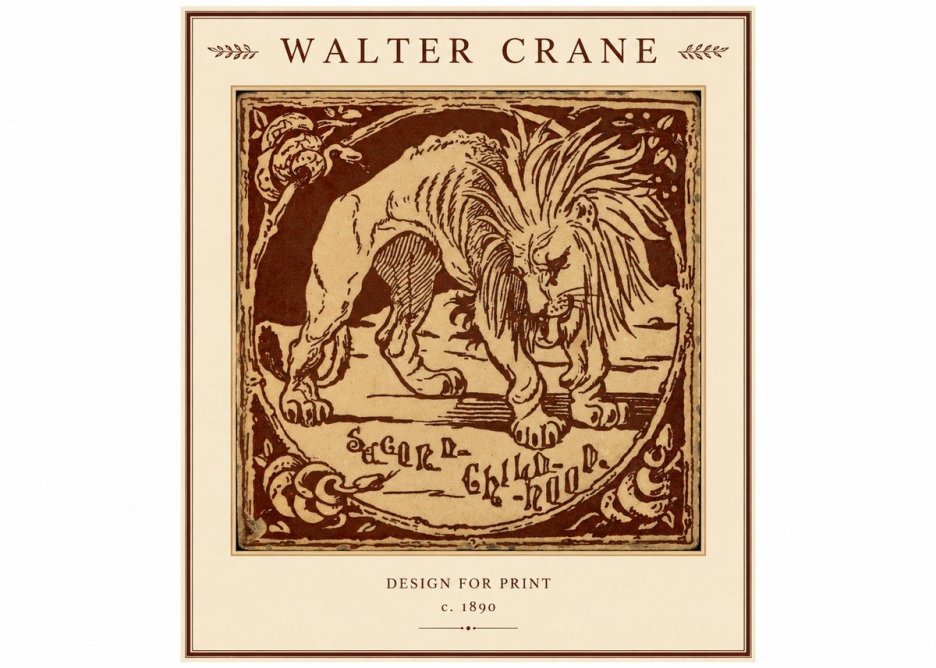 Walter Crane Sacred Childhood No1 - Poszter