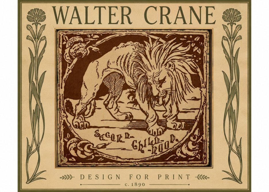 Walter Crane Sacred Childhood No5 - Poszter