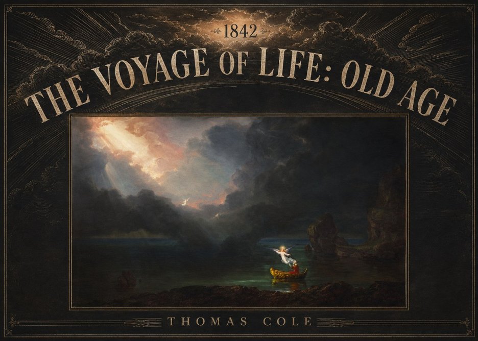 Thomas Cole The Voyage of Life: Old Age III No5 - Poszter