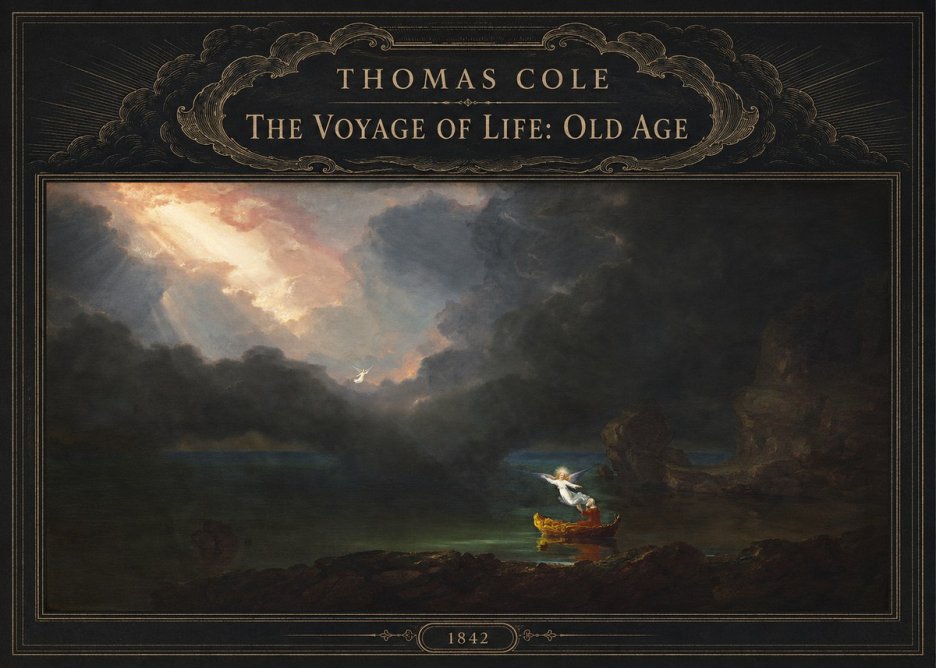 Thomas Cole The Voyage of Life: Old Age III No6 - Poszter