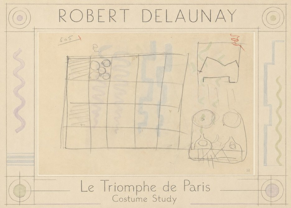 Robert Delaunay Le Triomphe De Paris - Costume Study No1 - Poszter
