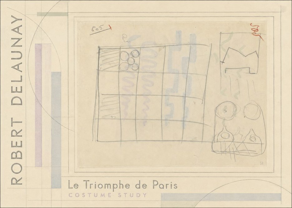 Robert Delaunay Le Triomphe De Paris - Costume Study No2 - Poszter