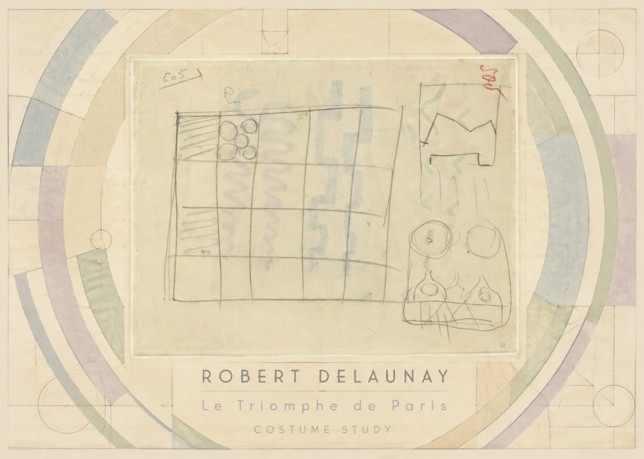 Robert Delaunay Le Triomphe De Paris - Costume Study No3 - Poszter