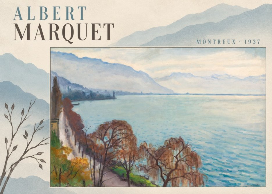 Albert Marquet Montreux No4 - Poszter