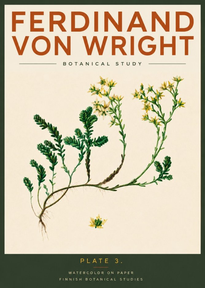 Ferdinand von Wright Botanical Study No2 - Poszter