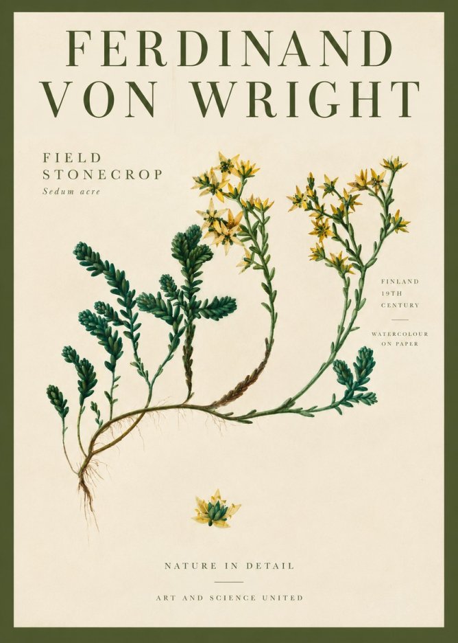 Ferdinand von Wright Botanical Study No4 - Poszter