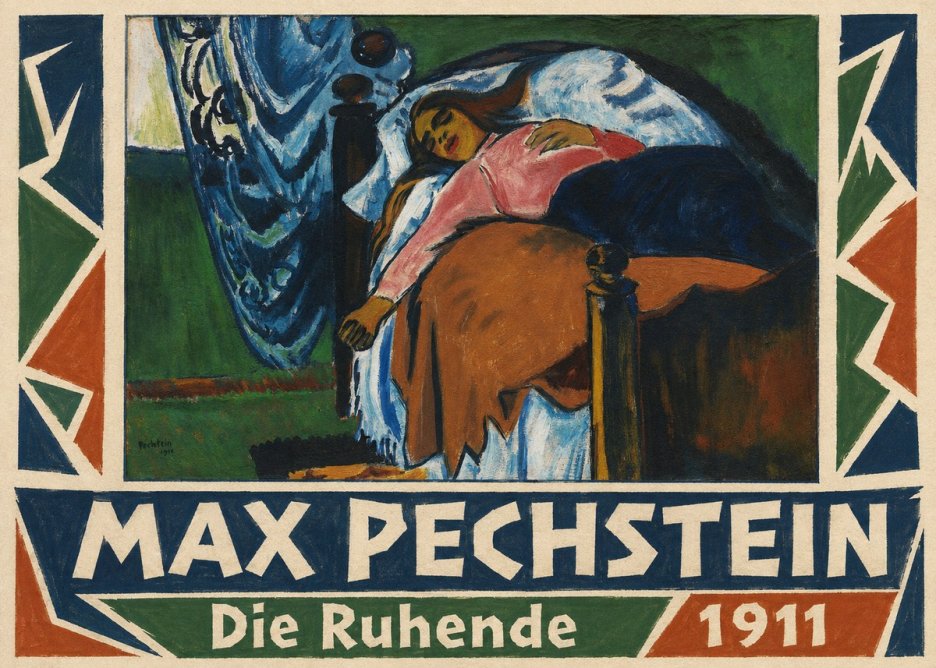 Max Pechstein Die Ruhende No1 - Poszter