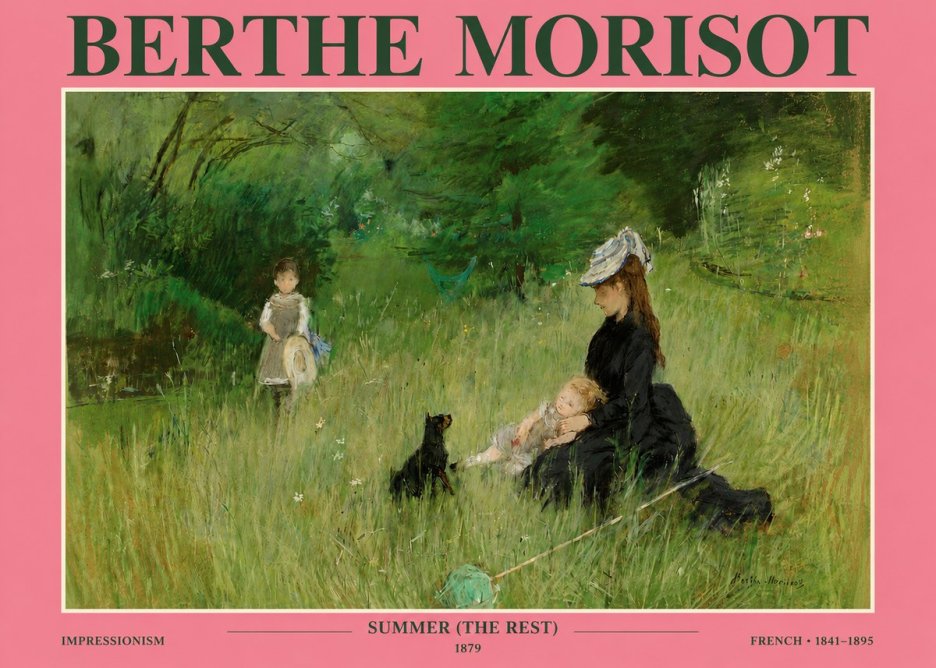 Berthe Morisot Summer (the Rest) No3 - Poszter