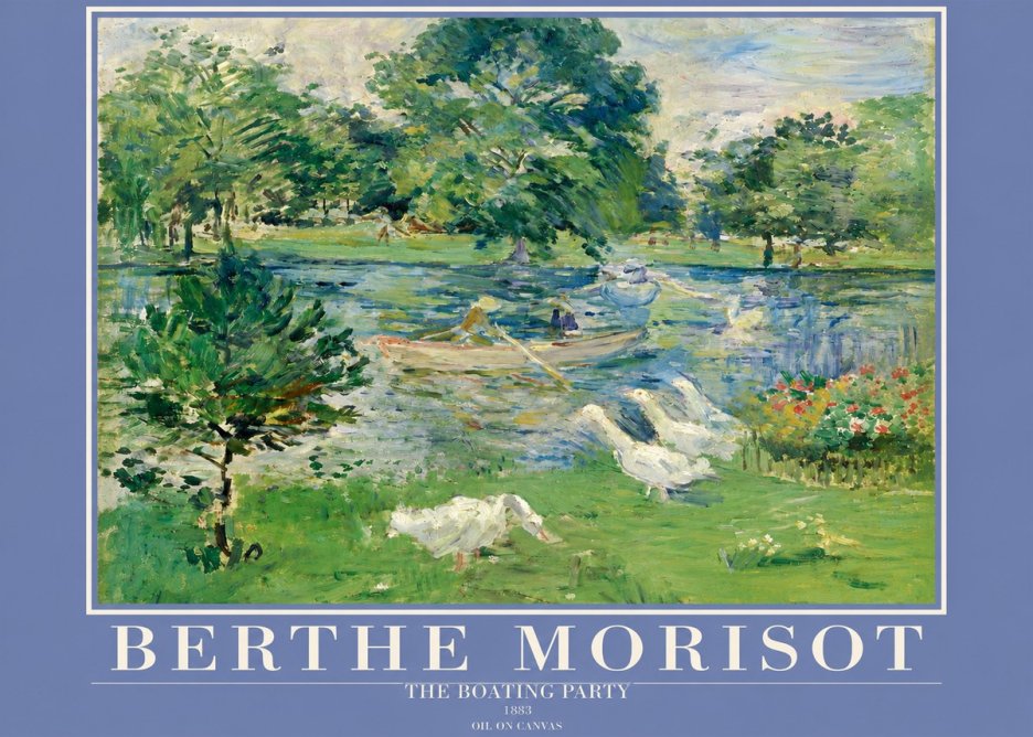 Berthe Morisot The Boating Party No2 - Poszter
