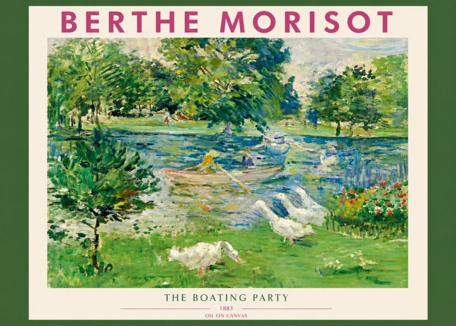 Berthe Morisot The Boating Party No3 - Poszter