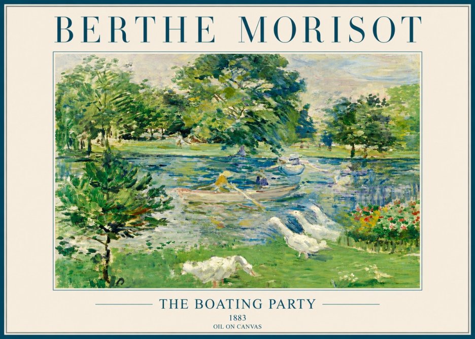Berthe Morisot The Boating Party No4 - Poszter
