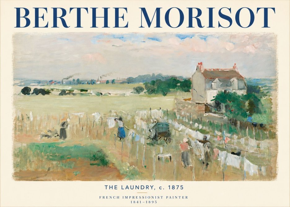 Berthe Morisot The Laundry No5 - Poszter