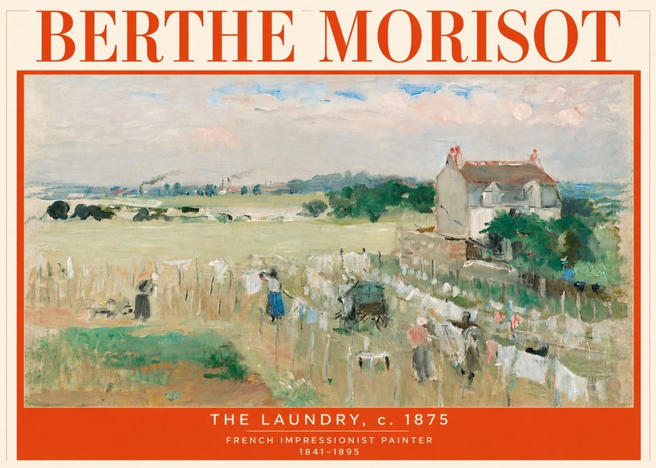 Berthe Morisot The Laundry No6 - Poszter