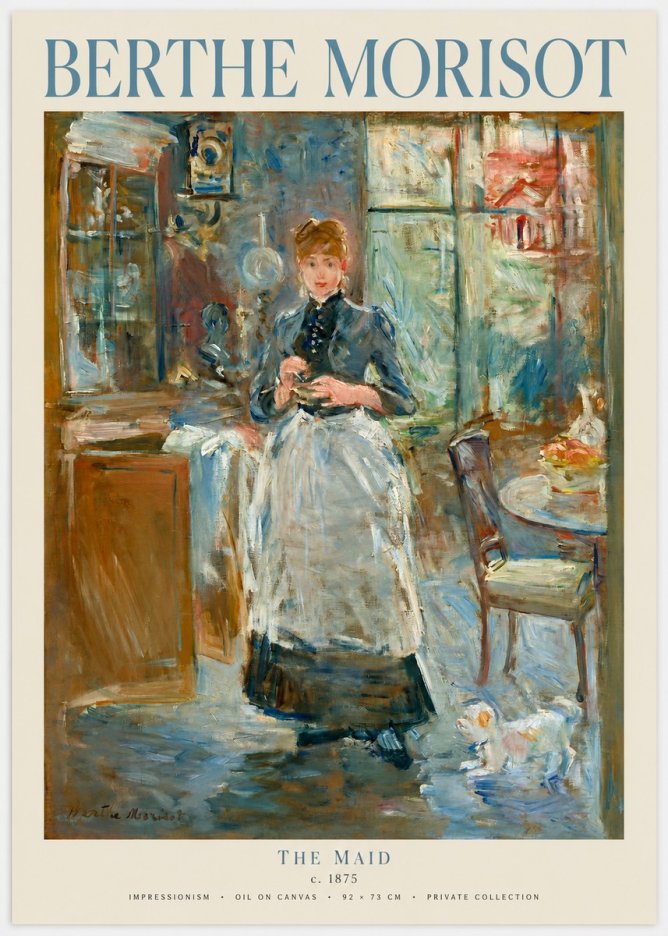 Berthe Morisot The Maid No1 - Poszter