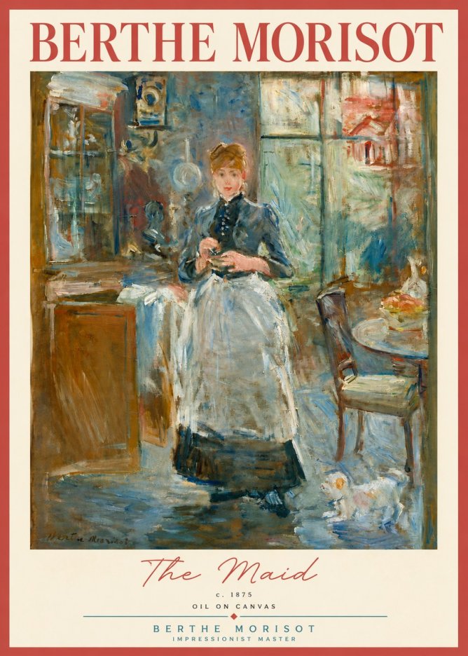 Berthe Morisot The Maid No3 - Poszter