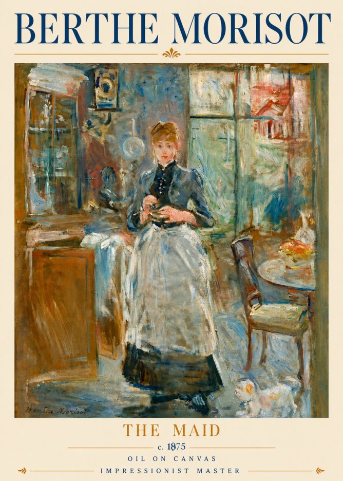 Berthe Morisot The Maid No6 - Poszter