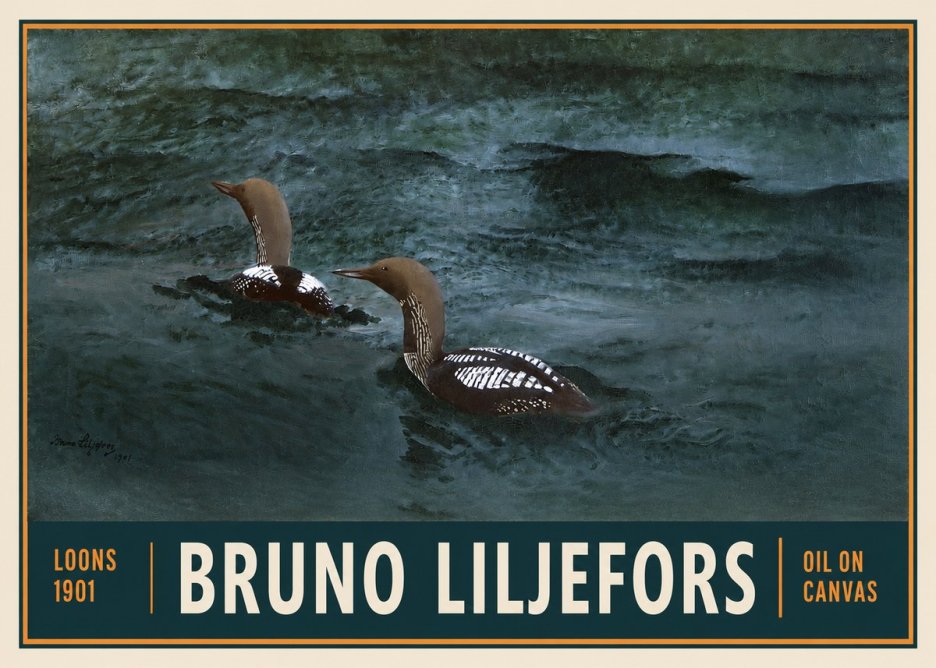 Bruno Liljefors Loons · 1901 No2 - Poszter