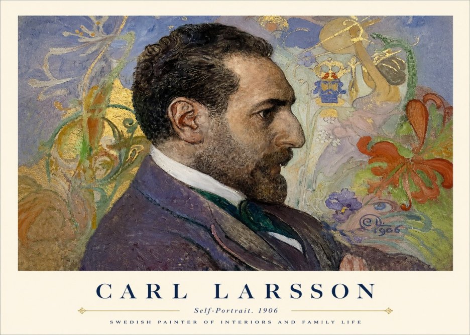 Carl Larsson Self-portrait. 1906 No1 - Poszter