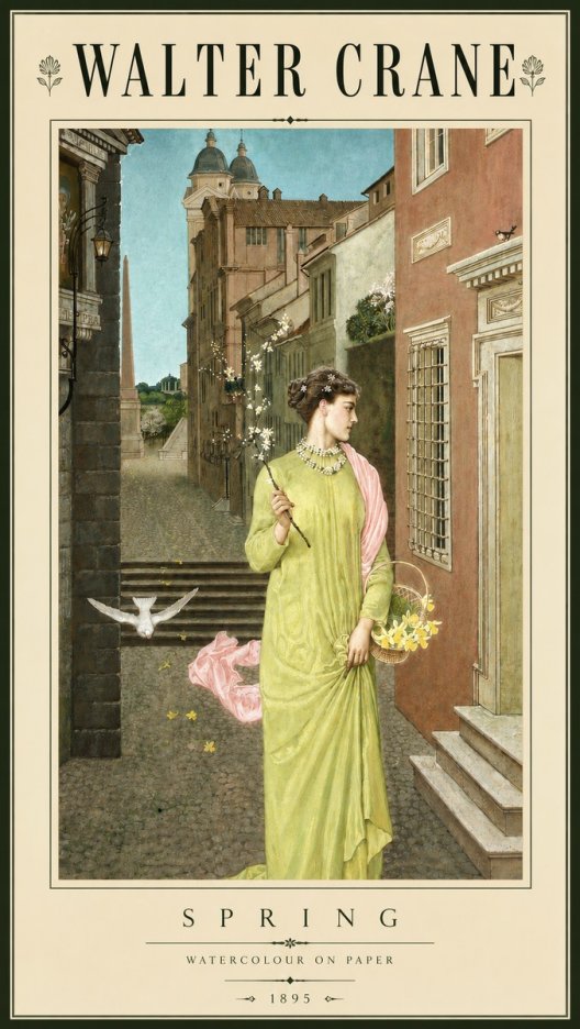 Walter Crane Spring No4 - Poszter
