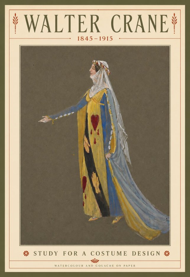 Walter Crane Study for a Costume Design No3 - Poszter
