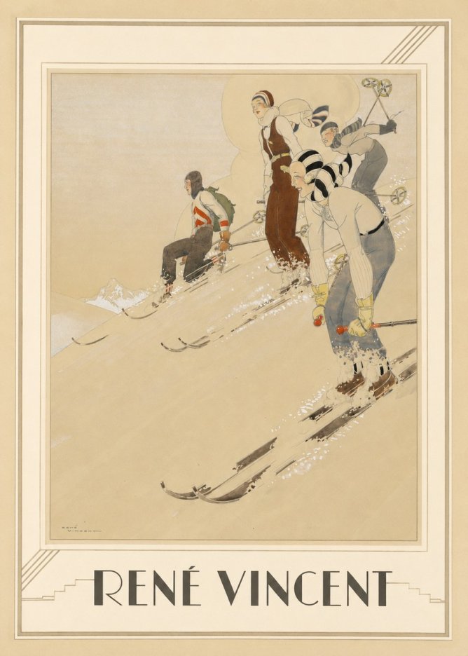 René Vincent Skiers No1 - Poszter