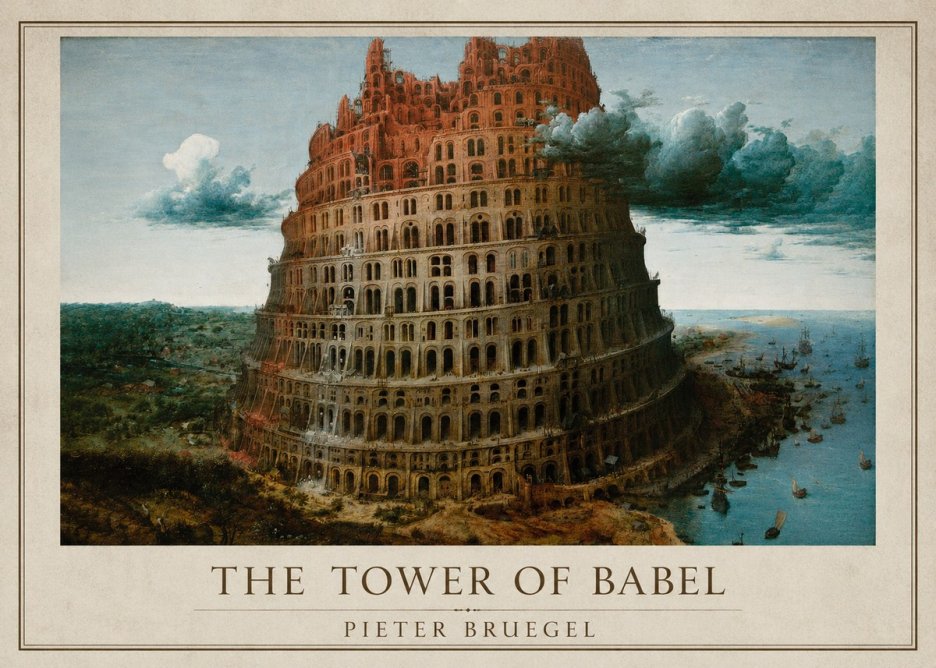 Pieter Bruegel The Tower of Babel XII No2 - Poszter