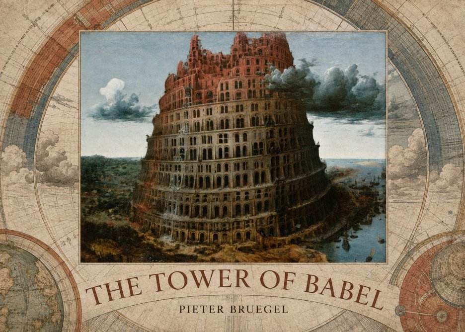 Pieter Bruegel The Tower of Babel XII No5 - Poszter