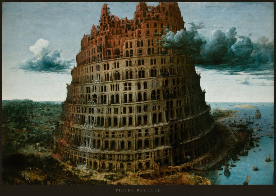 Pieter Bruegel The Tower of Babel XII No6 - Poszter