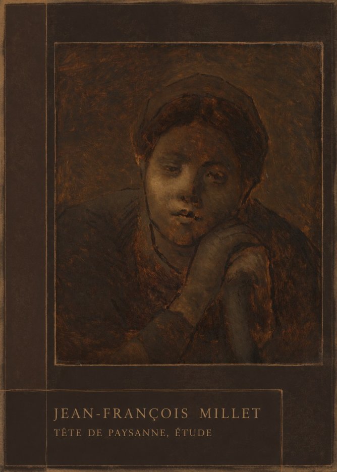Jean-François Millet Tête De Paysanne, Étude No3 - Poszter