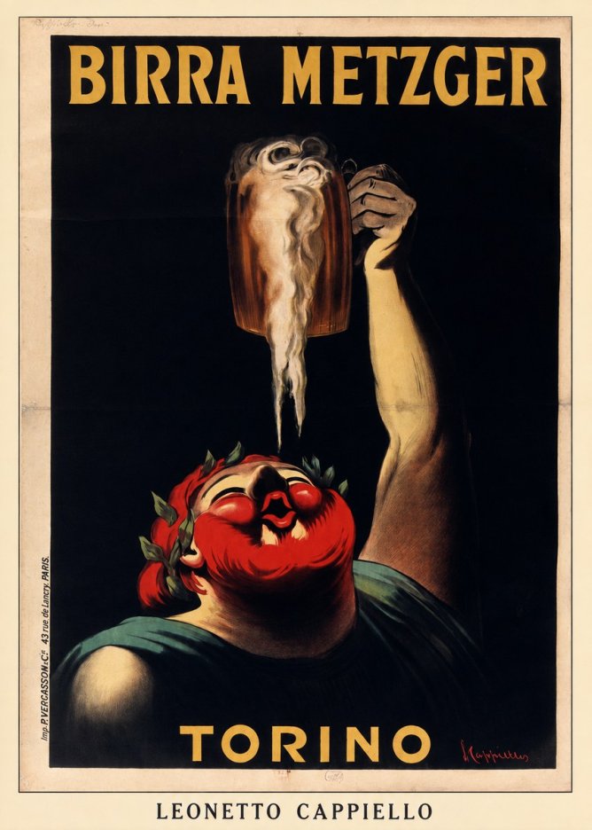 Leonetto Cappiello Birra Metzger No5 - Poszter
