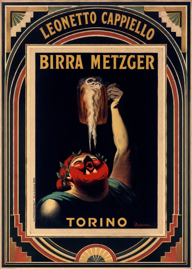 Leonetto Cappiello Birra Metzger No6 - Poszter