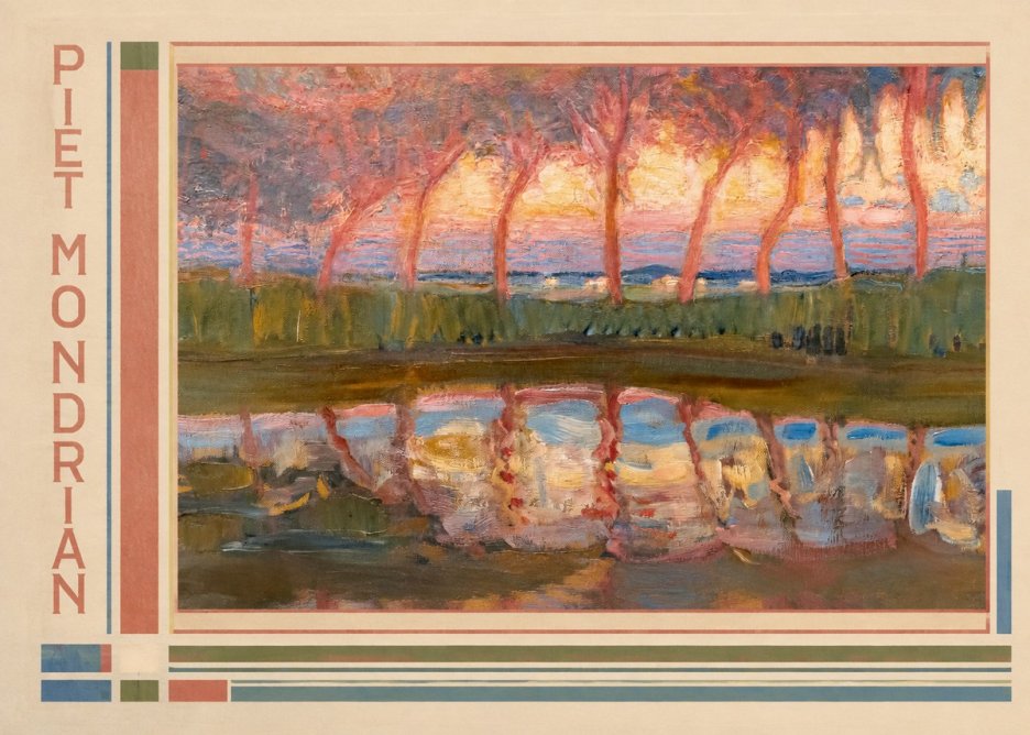 Piet Mondrian Willows No2 - Poszter