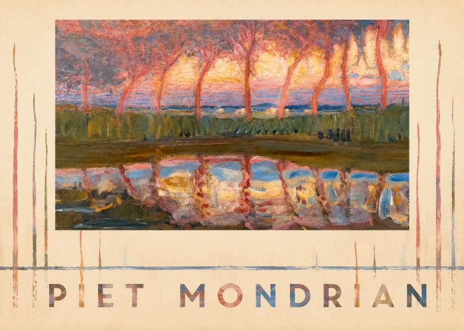 Piet Mondrian Willows No5 - Poszter