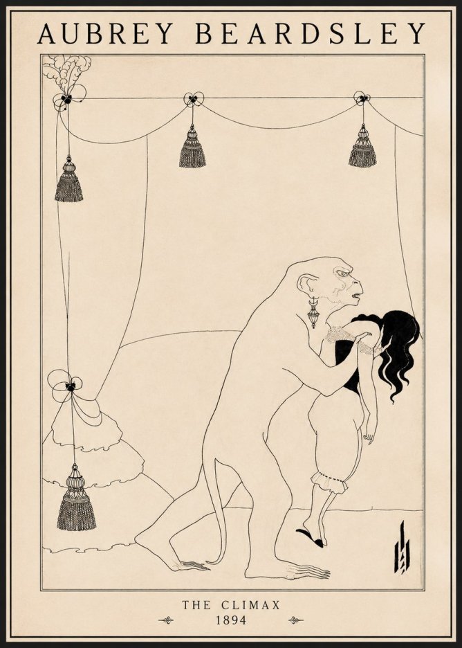 Aubrey Beardsley The Climax No1 - Poszter