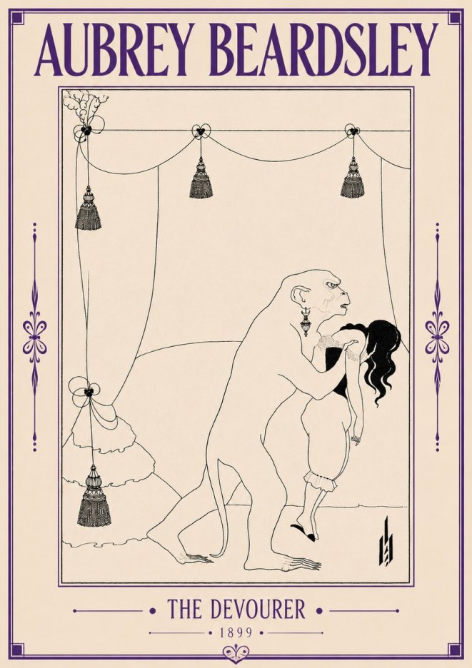 Aubrey Beardsley The Climax No6 - Poszter