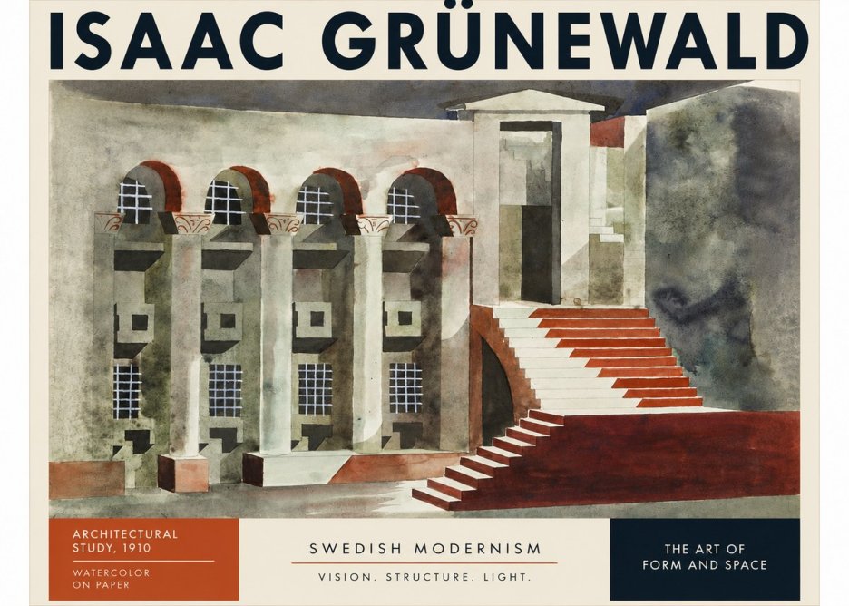 Isaac Grünewald Architectural Study, 1910 No3 - Poszter