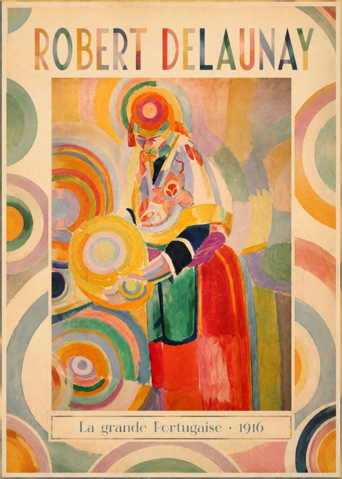 Robert Delaunay La Grande Portugaise II No1 - Poszter