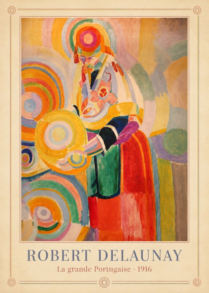 Robert Delaunay La Grande Portugaise II No3 - Poszter
